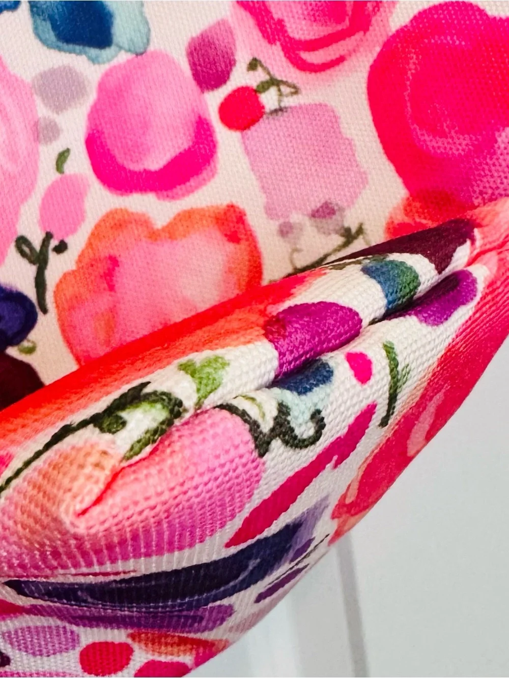 kate spade Floral Multicolor Canvas Tote - Pink, Purple, Orange, Blue